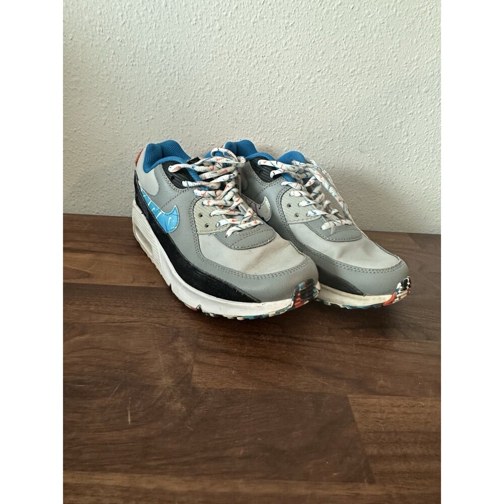 Nike Air Max Sneakers Shoes Kid's 5Y DM 7594–001 Orange Gray Blue Boys/Girls